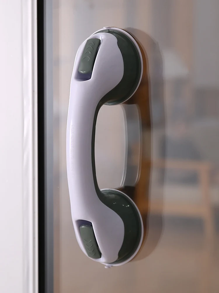 

vanzlife Household suction cup, bathroom shower handrail, punch-free bathroom glass door handle, elderly safety handle