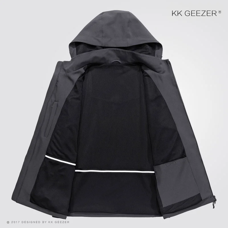 Мужская Флисовая светильник тка ветрозащитная куртка на молнии в стиле милитари