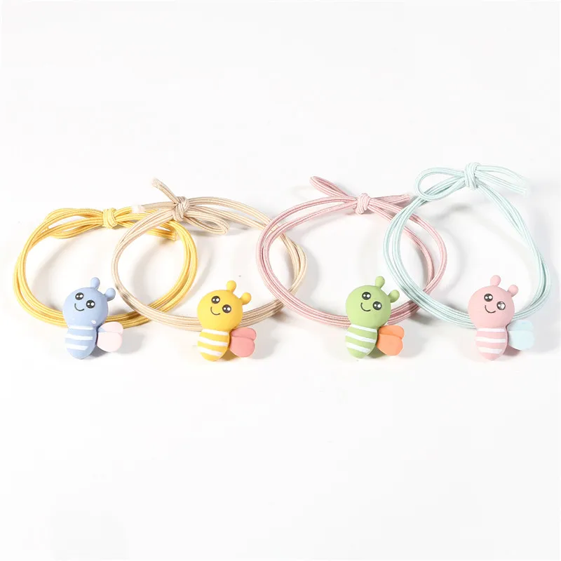 Высокое качество 1 шт. милые пчелы эластичные резинки для волос девочек конский