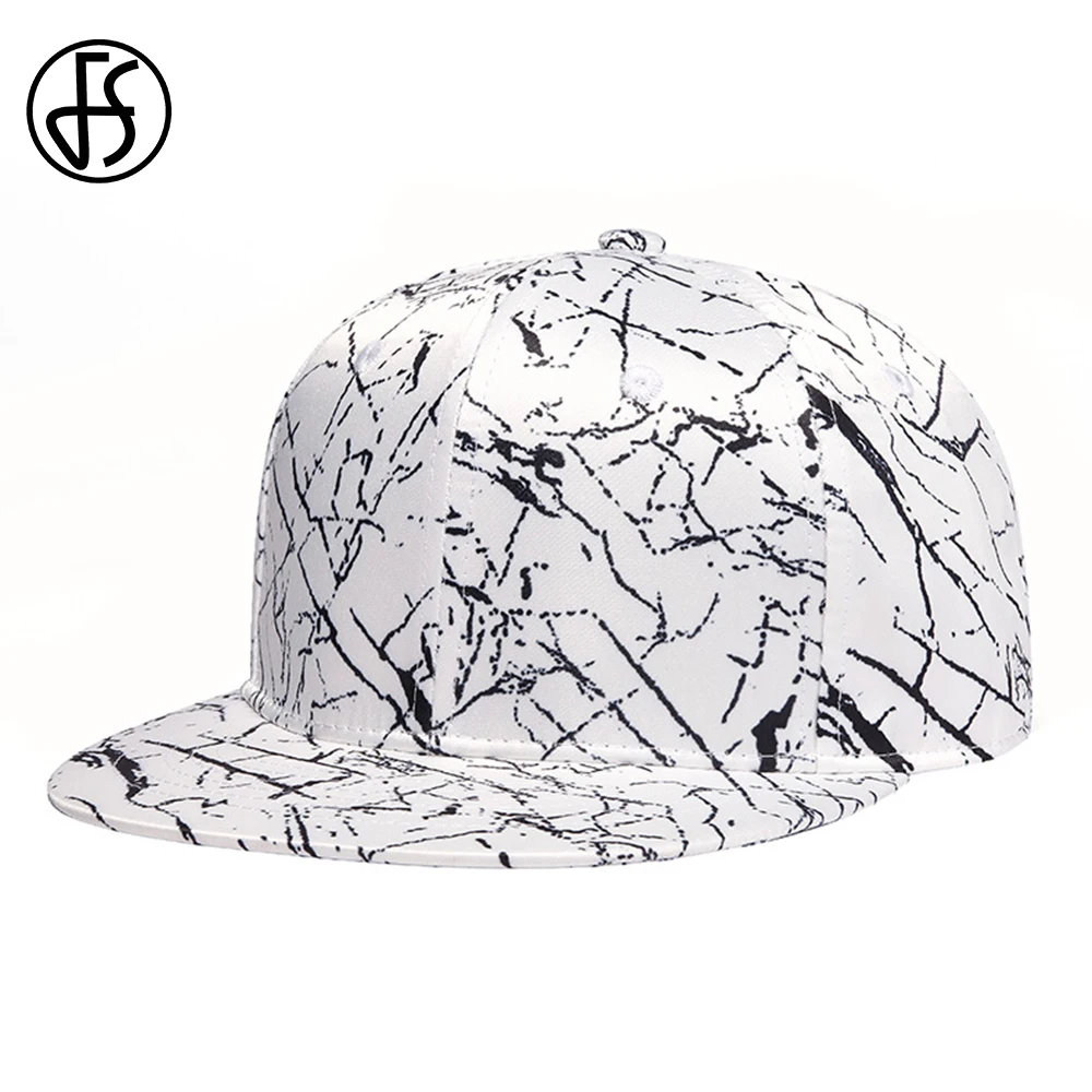 

FS 2021 черно-белая кепка с плоским краем для женщин и мужчин, уличная Кепка в стиле хип-хоп, Высококачественная хлопковая бейсбольная кепка Bone ...