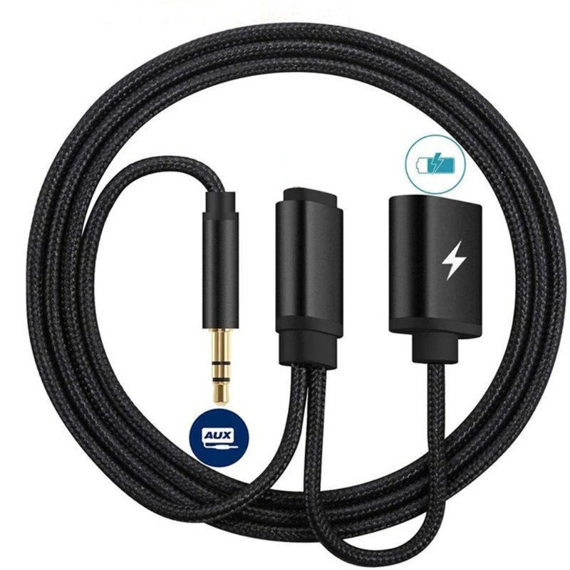 Аудиокабель в нейлоновой оплетке с разъемом для наушников 3 5 мм|Акустическая