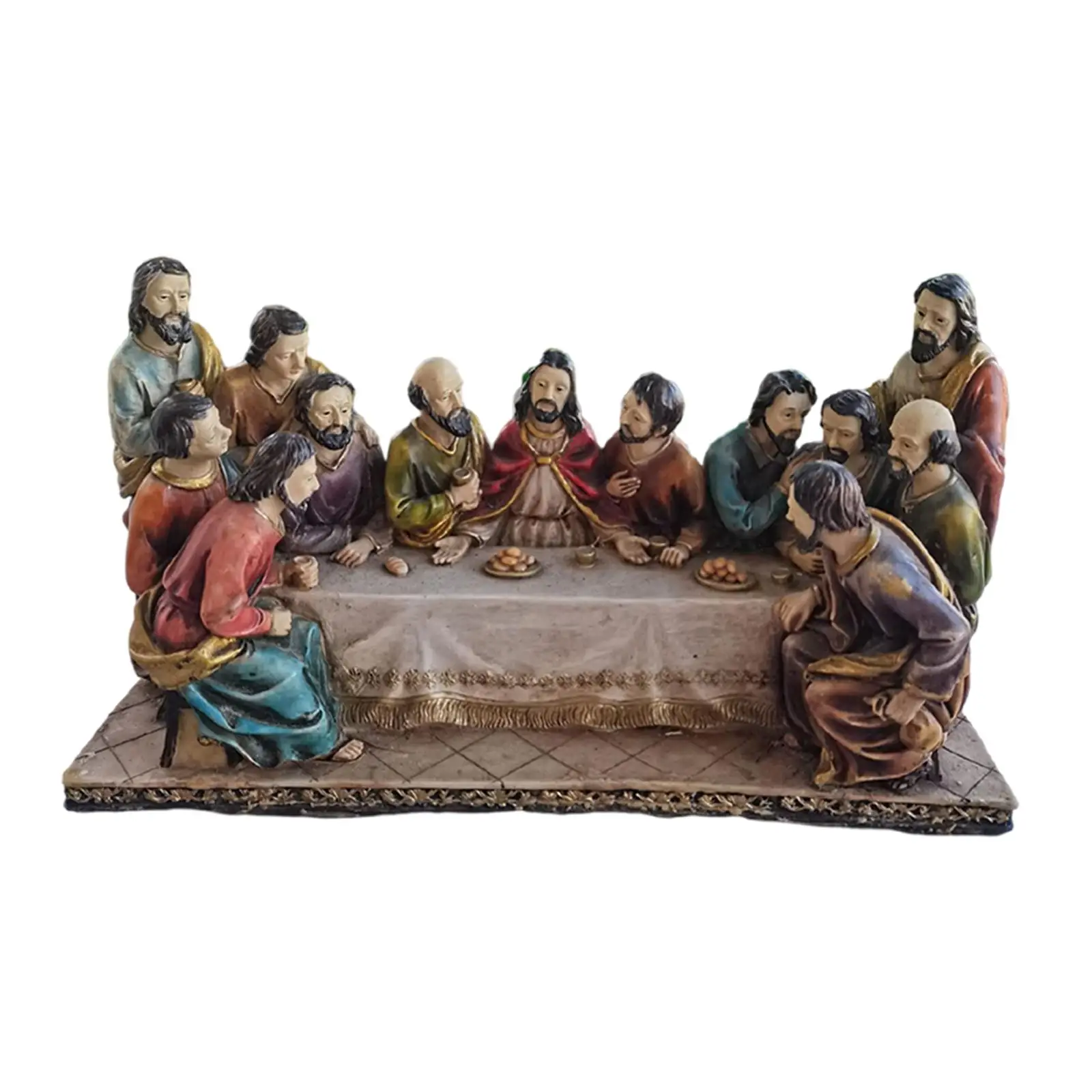 

The Last Supper Decorative Statue Christian Catholic Figurine for Collection Gifts