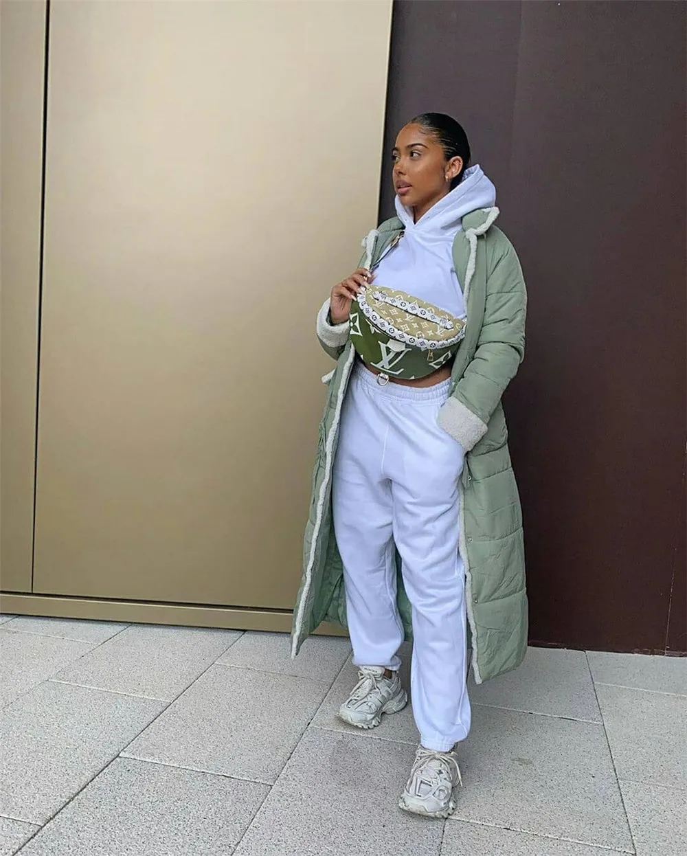 Длинная свободная куртка-пуховик Wjustforu зимняя одежда женский пуховик модное