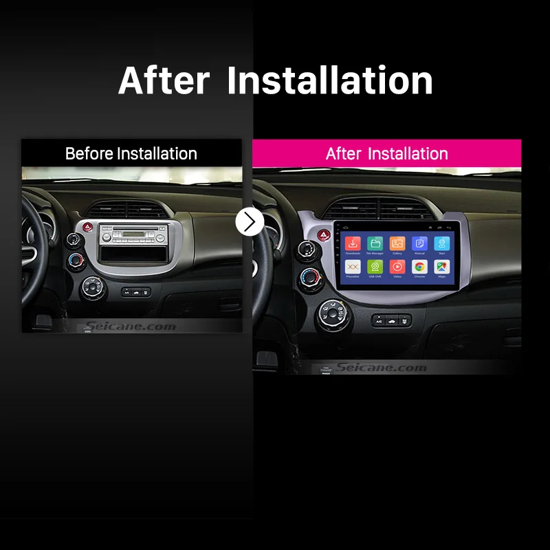 Автомагнитола Seicane DSP QLED 2Din Android 10 0 GPS для HONDA FIT JAZZ 2007-2013 мультимедийный плеер Wifi 4G RDS