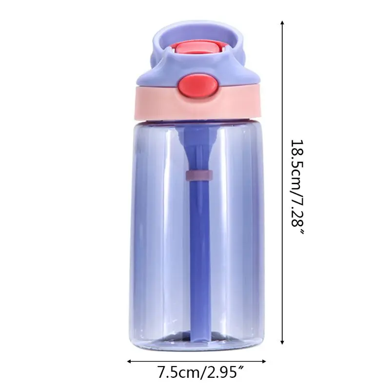 

Baby Feeding Straw Bottle Toddler Learning Drinking Sippy Cup Portable Leakproof Water Drinkware
