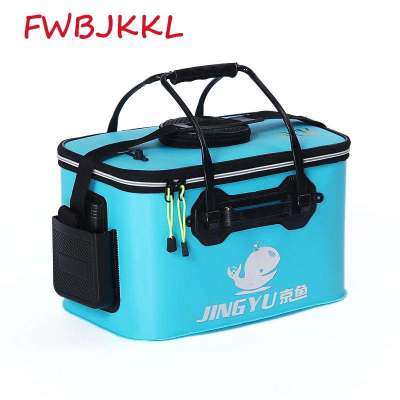 Открытый Портативный молния рыболовное Ведро Складной Рыбы ведро ручка Live