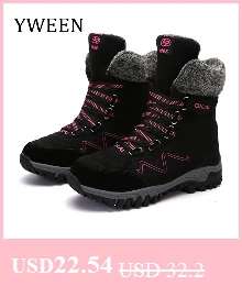 YWEEN/зимние женские ботинки; женские ботинки до середины икры; Bota; водонепроницаемые женские зимние ботинки; женские плюшевые ботинки; botas mujer invierno