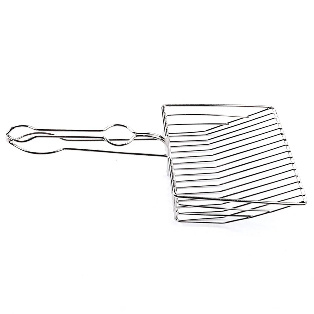 Металлический совок для кошачьих туалетов с длинной ручкой лопата уборки