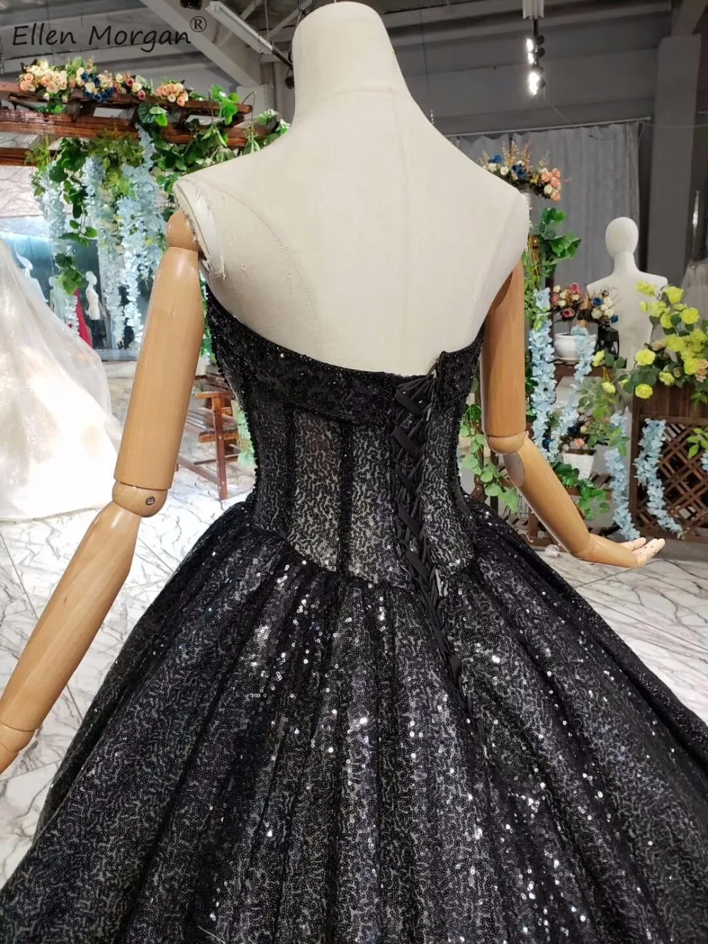 Сексуальные черные блестящие бальные платья Сладкие 16 15 пышные Miss элегантные без рукавов со шнуровкой со шлейфом