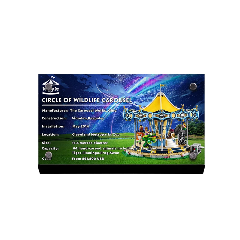 

Acrylic display stand brand for creator 10257