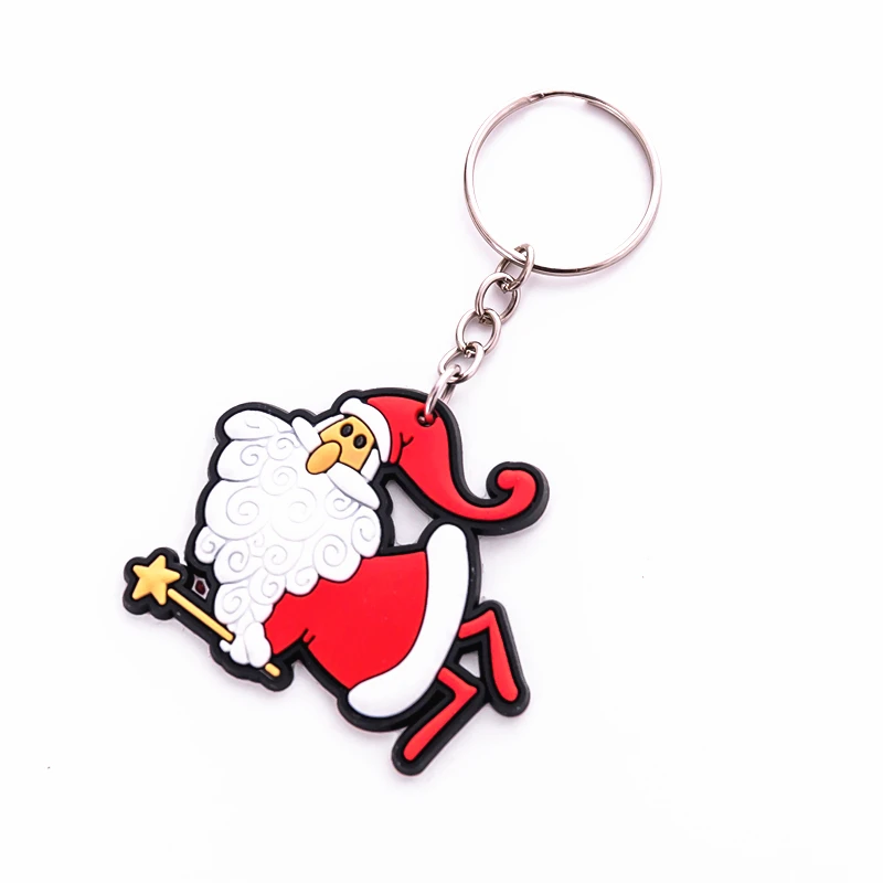 Santa Claus 2 Веселый Рождественский подарок мультфильм Санта Клаус брелок снеговик рождественские украшения для дома Рождественское украшение Noel Navidad, Q - Цвет: Santa Claus 2