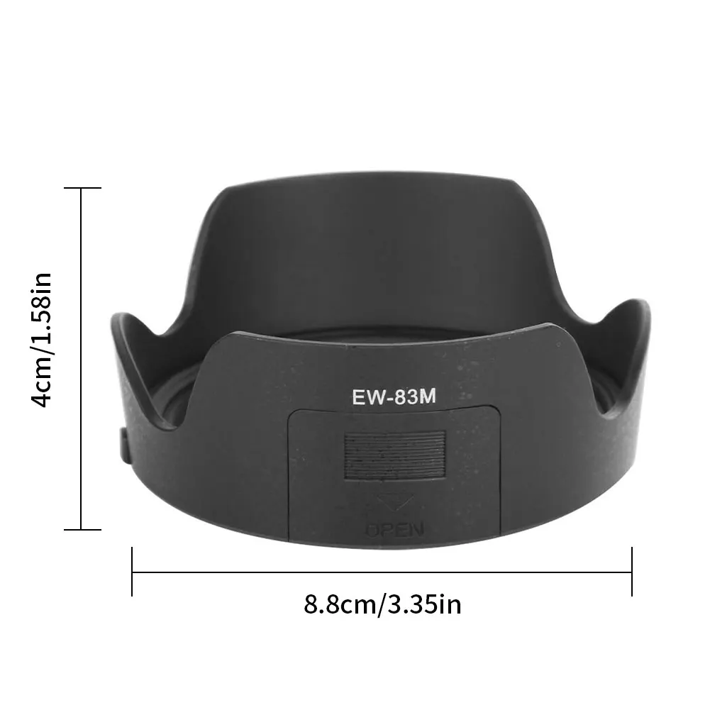 

Lens Sun Shield Bayonet Camera Hood For Canon EW-83M EF 24-105mm Blocks Sunlight Flare For Canon EF 24-105mm F/3.5-5.6 IS STM