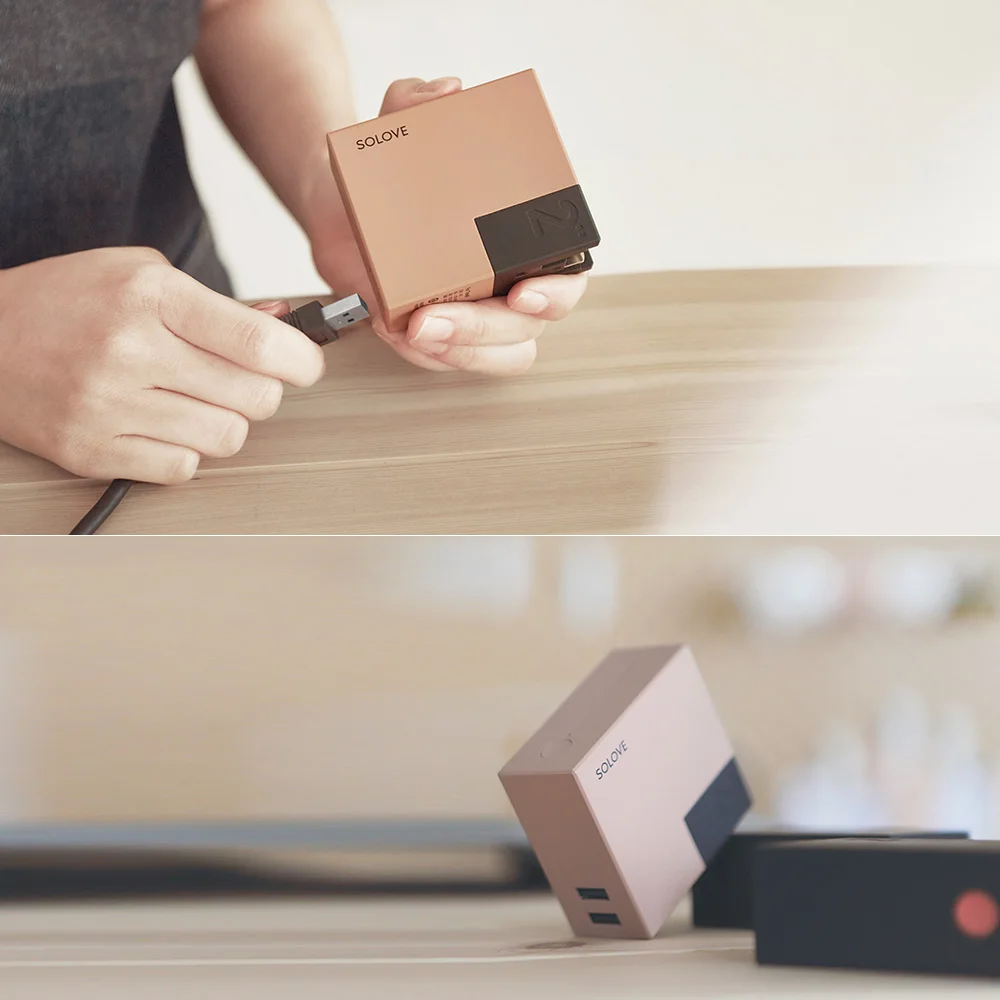 Xiaomi SOLOVE портативное зарядное устройство для путешествий W2 складной