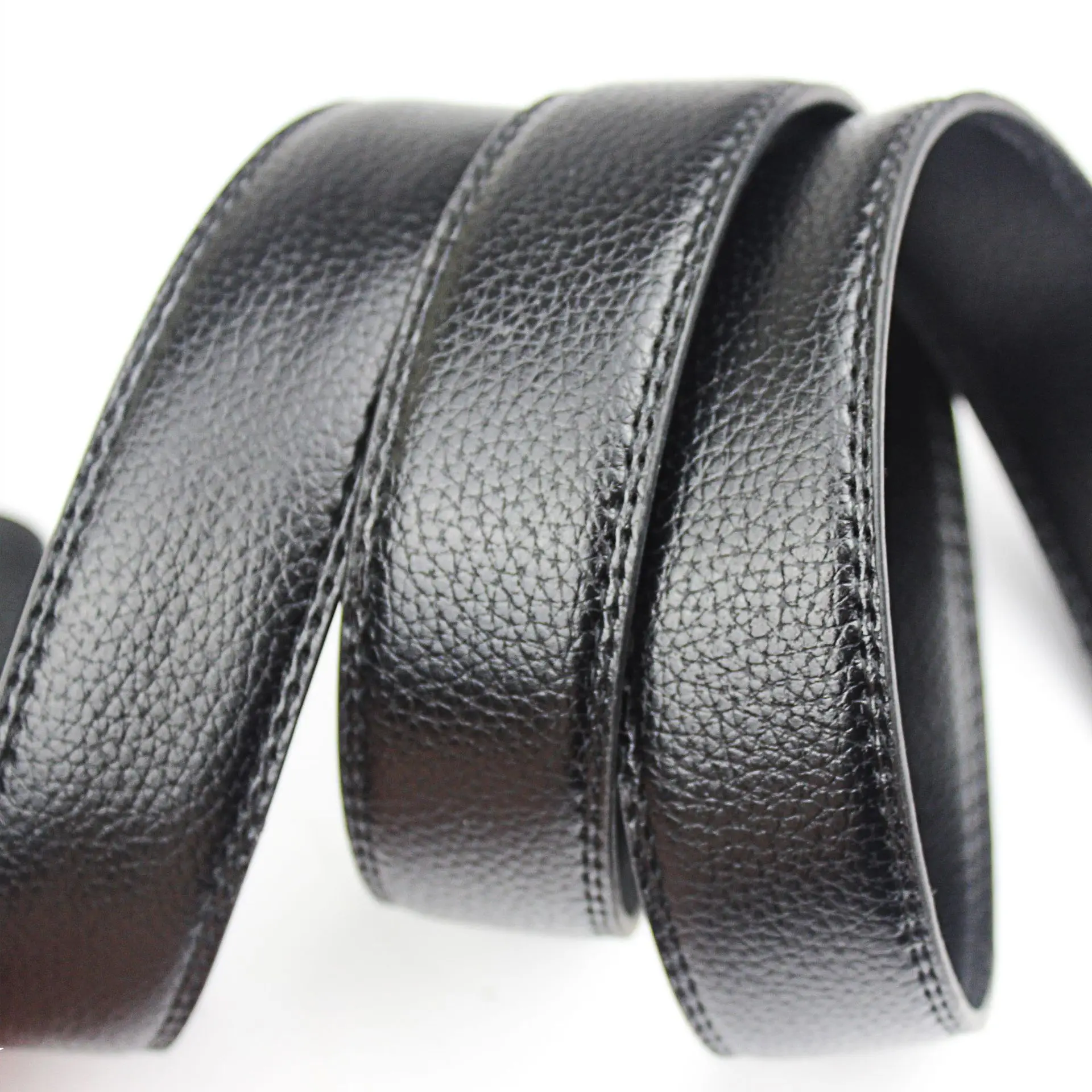 Модный бренд автоматическая пряжка черный ремень из натуральной кожи мужские