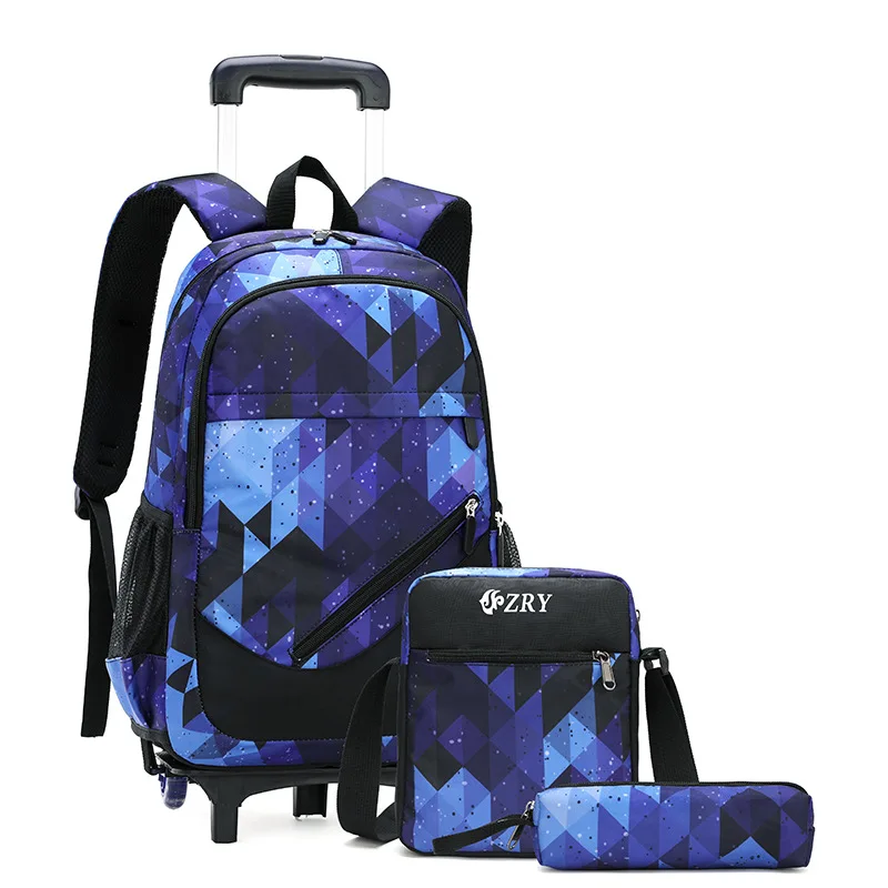 Водонепроницаемый рюкзак на колесиках для мальчиков и девочек, детские школьные ранцы, рюкзак для багажа, Детская Съемная школьная сумка на...