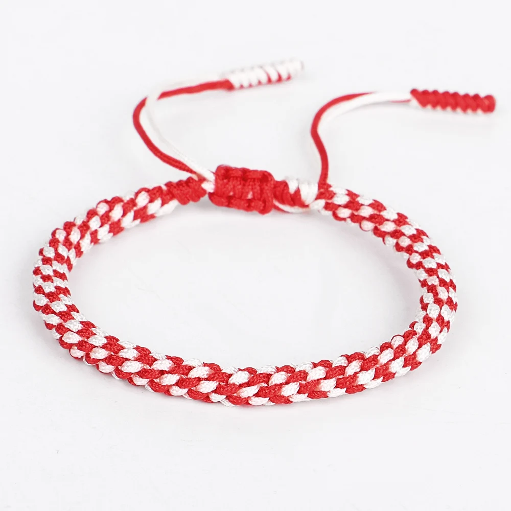 

Tibetan Buddhist Lucky Charm Tibetan Bracelets & Bangles For Women Men Handmade Knots Colors Rope Amulet Gift Bracelet