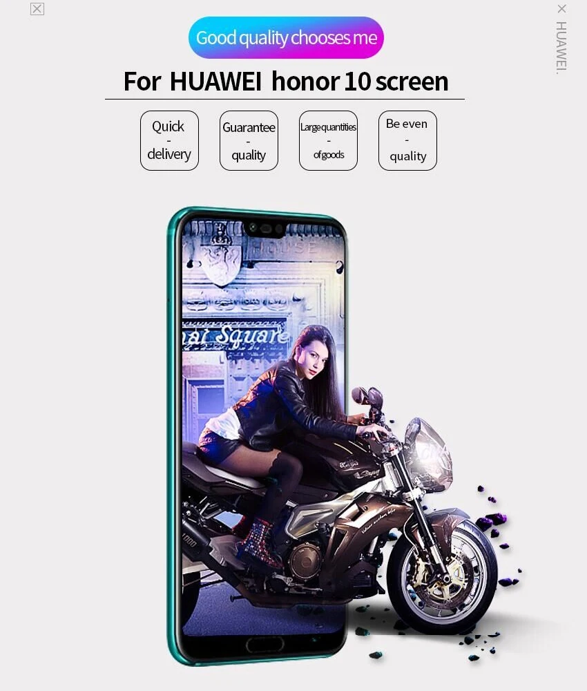 Для huawei Honor 10 ЖК-дисплей COL-L29 COL-AL10 отпечатков пальцев сенсорный экран с рамкой черный серый синий фиолетовый
