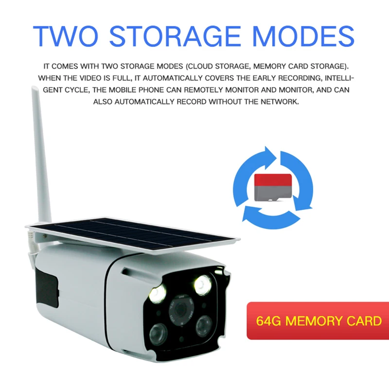 Wifi Солнечная камера 1080P IP 66 Водонепроницаемая беспроводная ip-камера ночного видения с датчиком движения двухсторонняя аудио уличная камера Веб-камера
