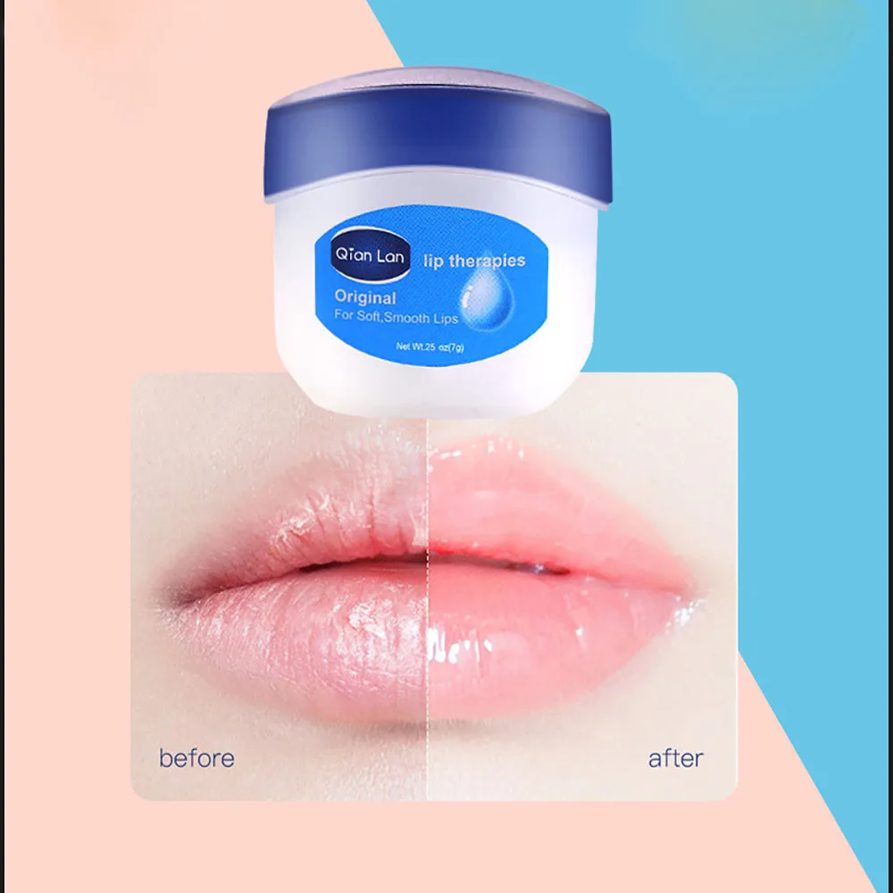 Бальзам для губ вазелиновый увлажняющий основа помады макияж натуральное