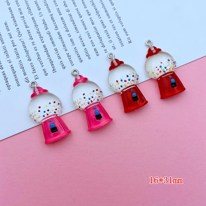 

10pcs Hot Resin Kawaii Miniature Machine Charm Pendant for Keychain, Jewelry Earring, Scrapbooking, DIY Making, Necklace