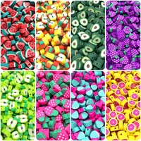 30pcslot 10mm fruit beads polymer clay beads mixed color polymer clay spacer beads for jewelry making diy bracelet necklace