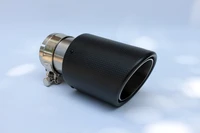 edge curl style carbon fiber exhaust head tail pipe fit for bmw m1 m2 m3 m4 m5 m6