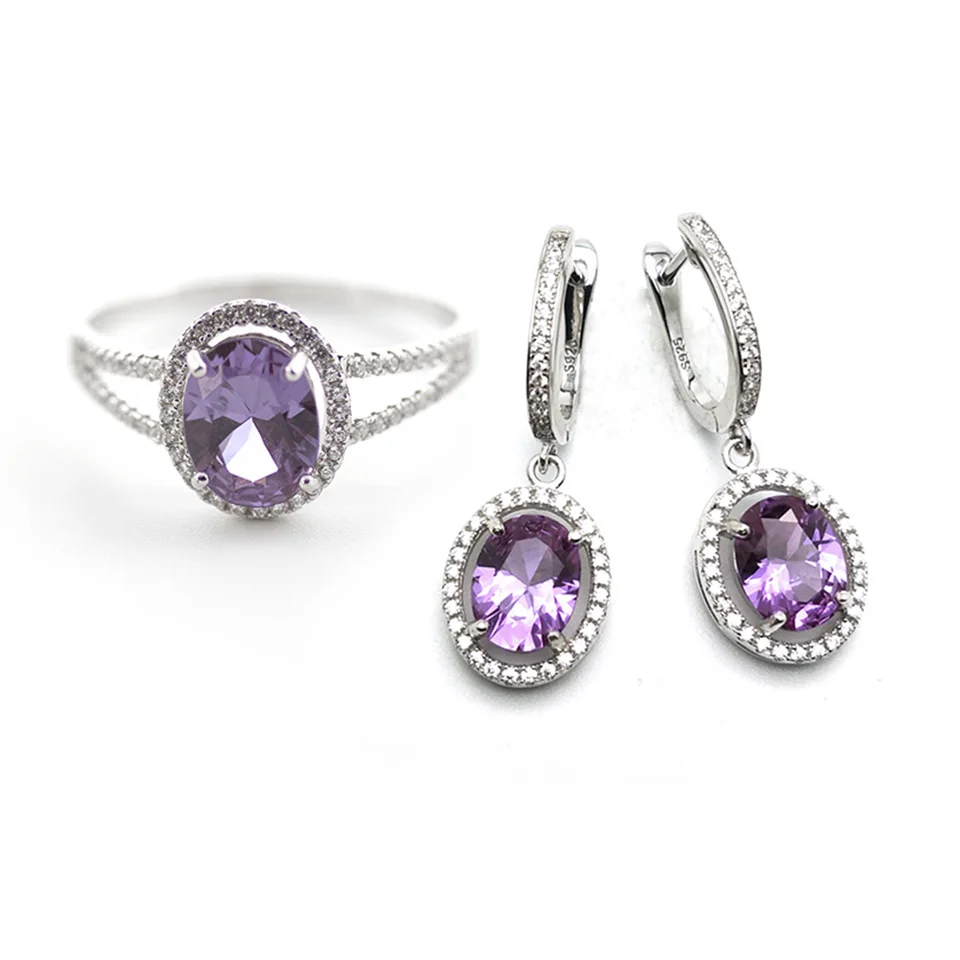 Женский комплект украшений Bolai набор из стерлингового серебра 925 пробы кольцо и