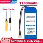 Аккумулятор LOSONCOER 11500 мАч GSP1029102A (CS-JML330SL) для JBL Charge 3 2016  Charge 3