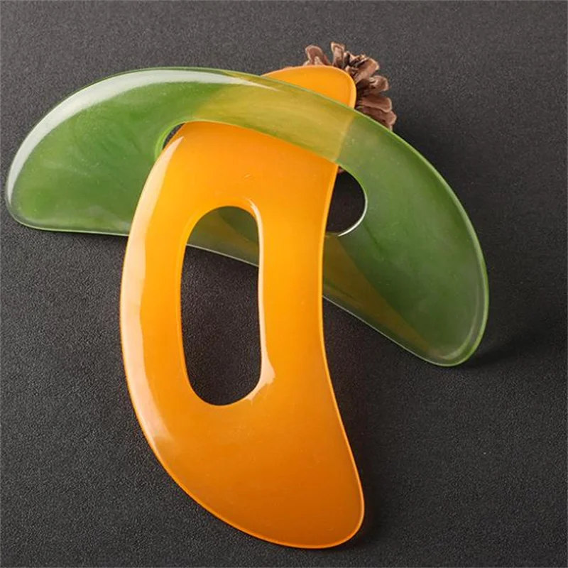

1Pc Guasha Board Natural Stone/Synthetic Resin Tool Scrpy aping Board Massage Tool Guasha Massage Board Scraper Massage Thera