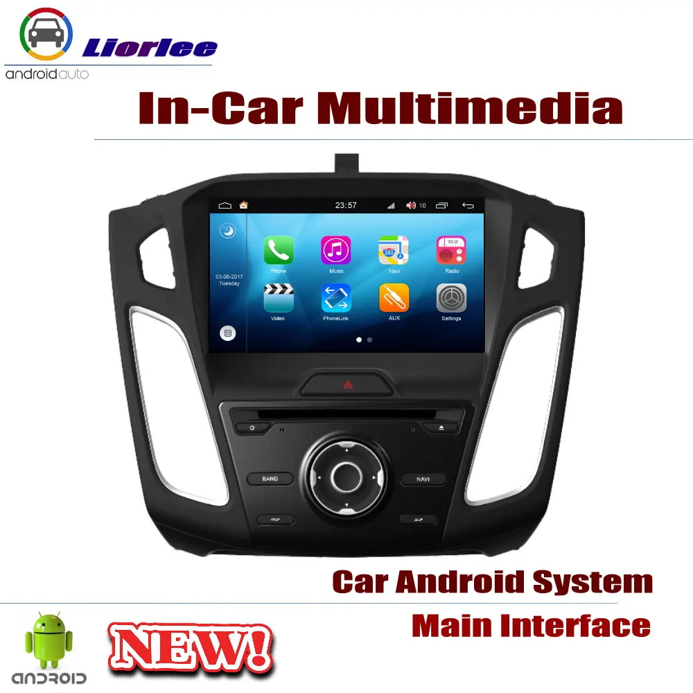 Автомагнитола DVD GPS-плеер навигация для Ford Focus 2015-2017 Android HD-дисплей система аудио