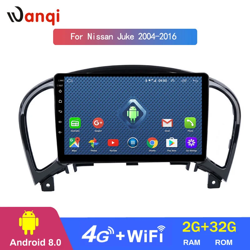 Автомобильный Радио 9 дюймовый экран Android 8 1 мультимедийный dvd плеер для NISSAN JUKE 2004