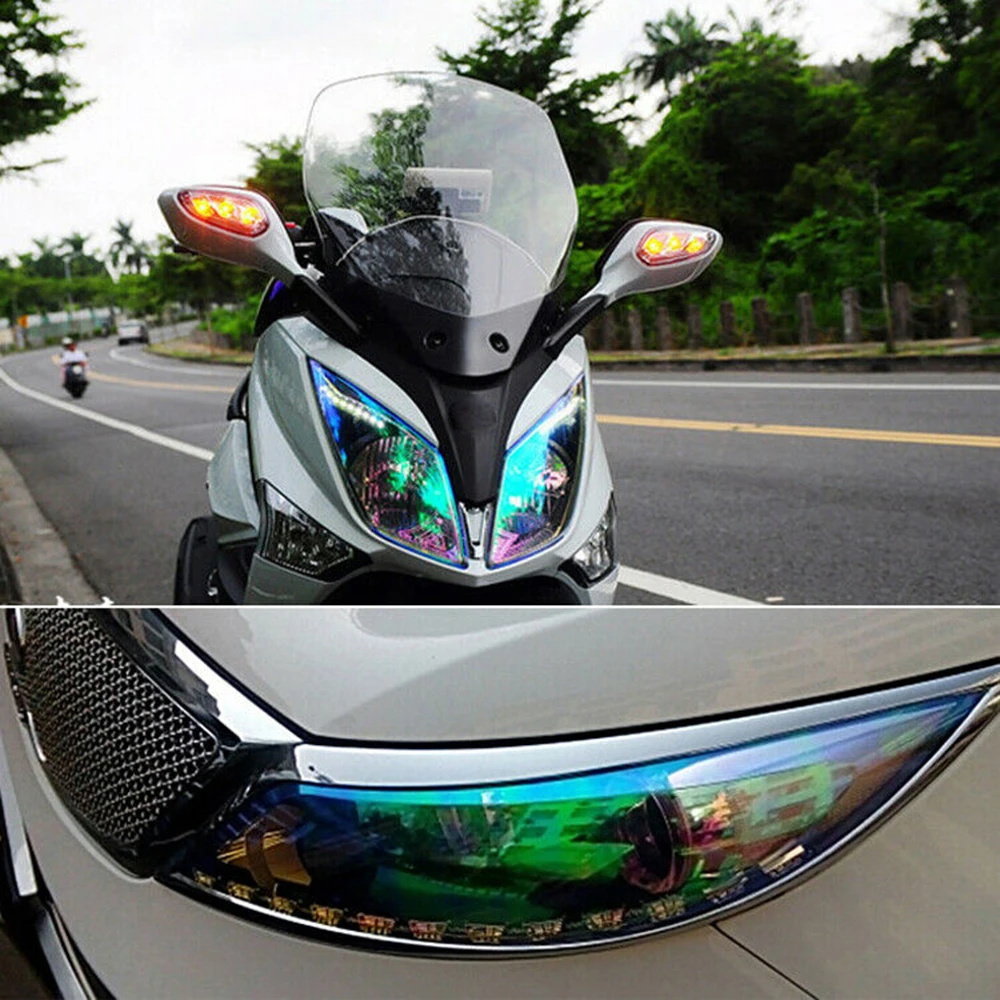 

1 Roll Fog light film 12 x48inch Chameleon Headlight Light Blue New Parts