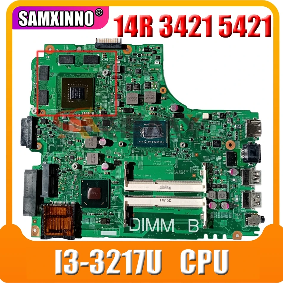 

12204-1 для DELL Inspiron 14R 3421 5421 Core I3-3217U N14P-GE-A2 Материнская плата ноутбука SR0N9 материнская плата
