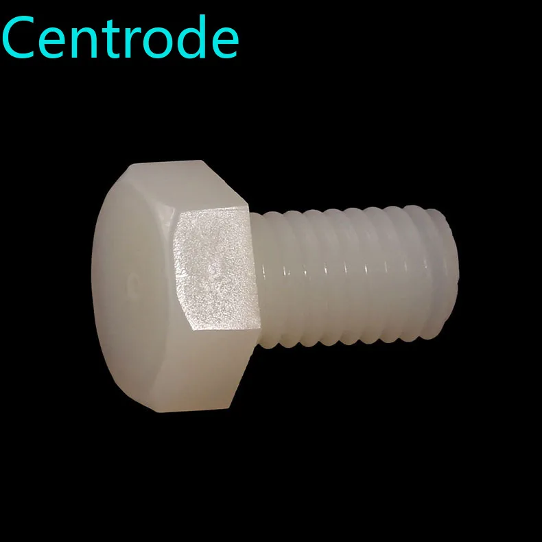 Нейлоновые наружные шестигранные болты белые пластиковые винты модель PA66 10