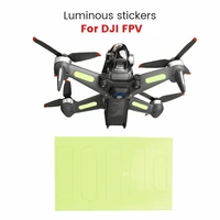 2 pieces fluorescent stickers for dji fpv drone aircraft luminous decals for night flight light searchlight accessories
