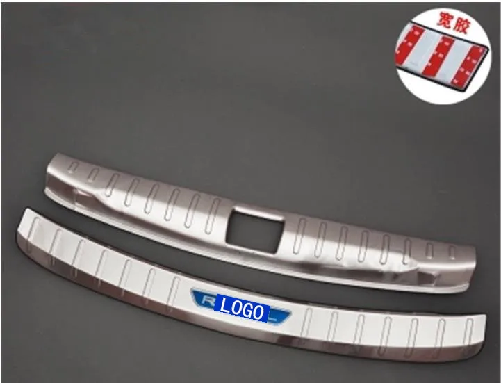 Высококачественная защита для заднего бампера из нержавеющей стали Накладка