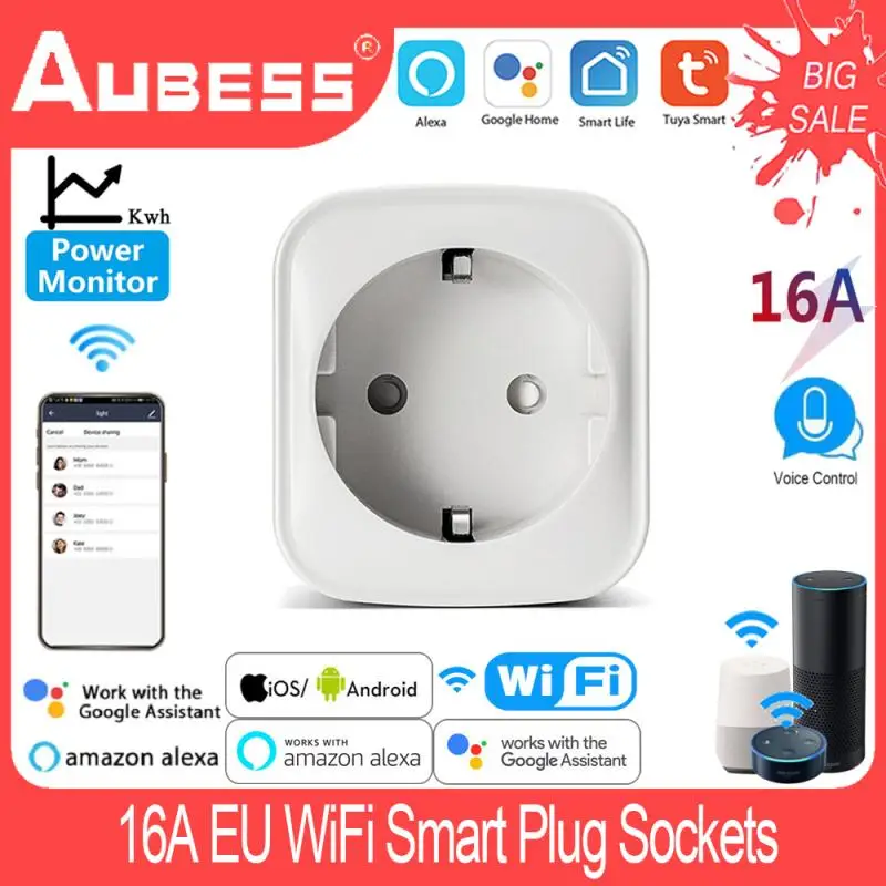 

Смарт-розетки с поддержкой Wi-Fi, 16 А