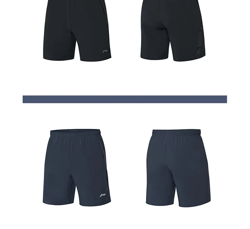 Li-Ning, мужские шорты для бега, дышащие, 88% полиэфир, 12% спандекс, обычная посадка, подкладка, спортивные шорты, нижняя часть AKSP181 MKD1638