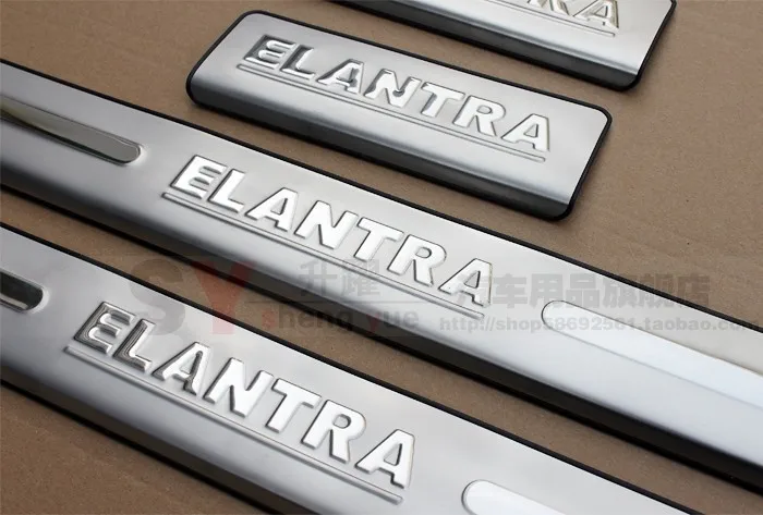

External Stainless Steel Side Door Sill Scuff Plate For 2001-2006 Elantra