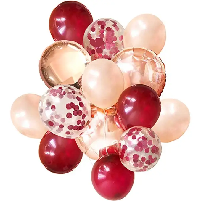 Воздушные шары с конфетти набор из 20 прозрачных шаров 12 дюймов красными и
