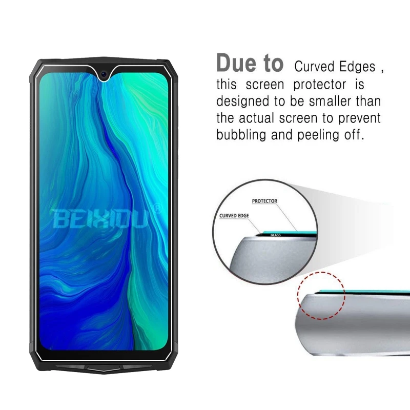 2 шт Полное закаленное стекло для BLACKVIEW BV9100 защита экрана 2.5D 9h защитная пленка |
