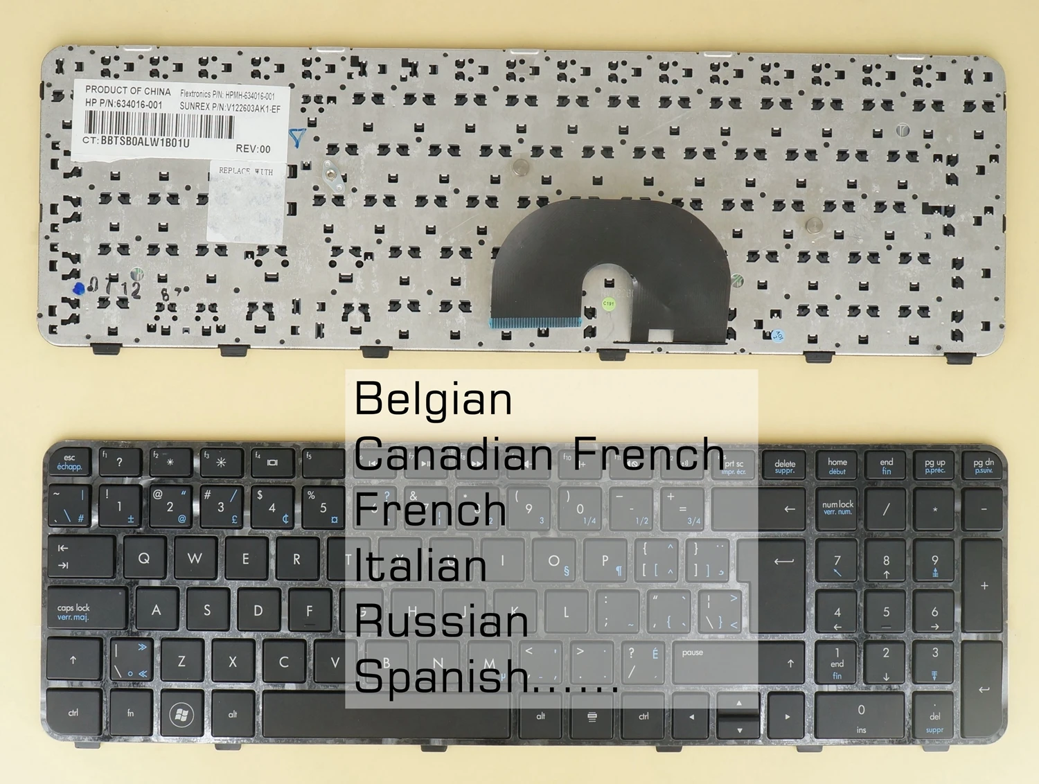 BE канадская FR итальянская русская испанская клавиатура для HP DV6-6000 665937- 665326- 640436-
