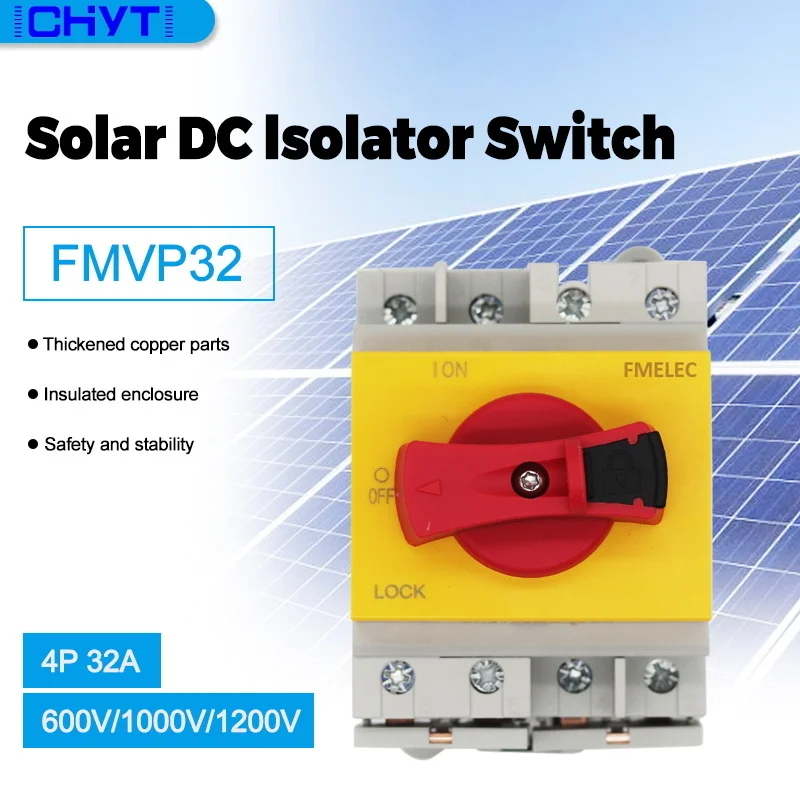 2P 32A 600V 4P 1000V 1200V Solar DC Isolator Switch Disconnector CE circuit breaker voltage relay | Обустройство дома
