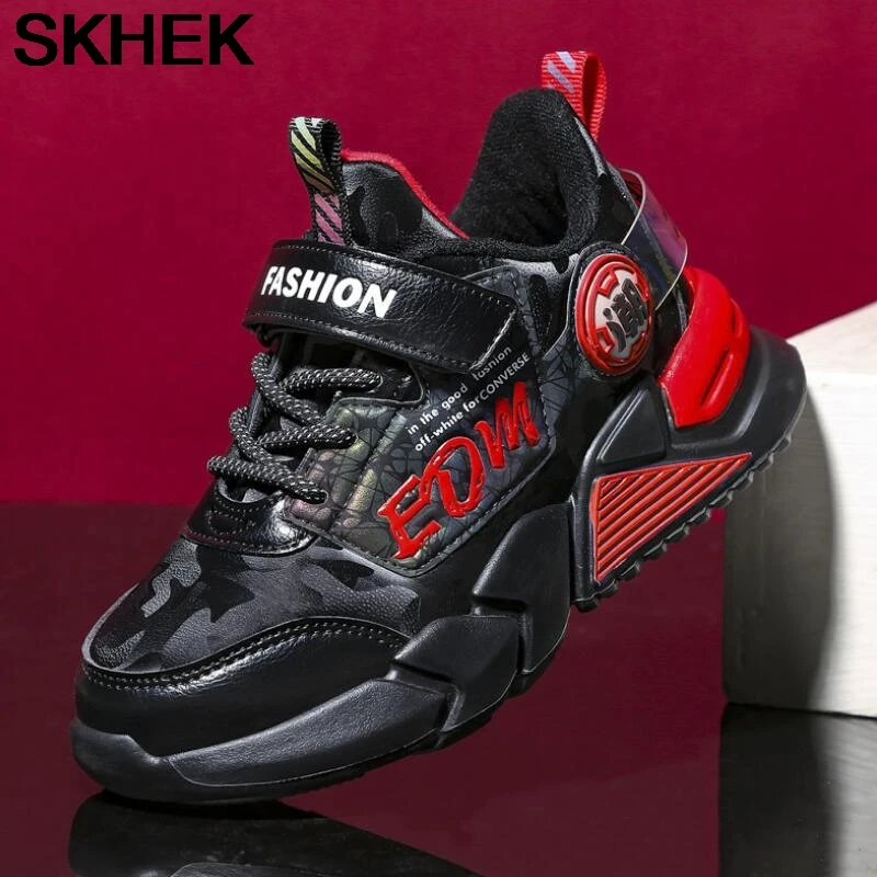 

SKHEK Children's Sneakers Boys Basketball Sports Shoes for Boys High Quality Breathable Running Kids Shoes Chaussure Enfant