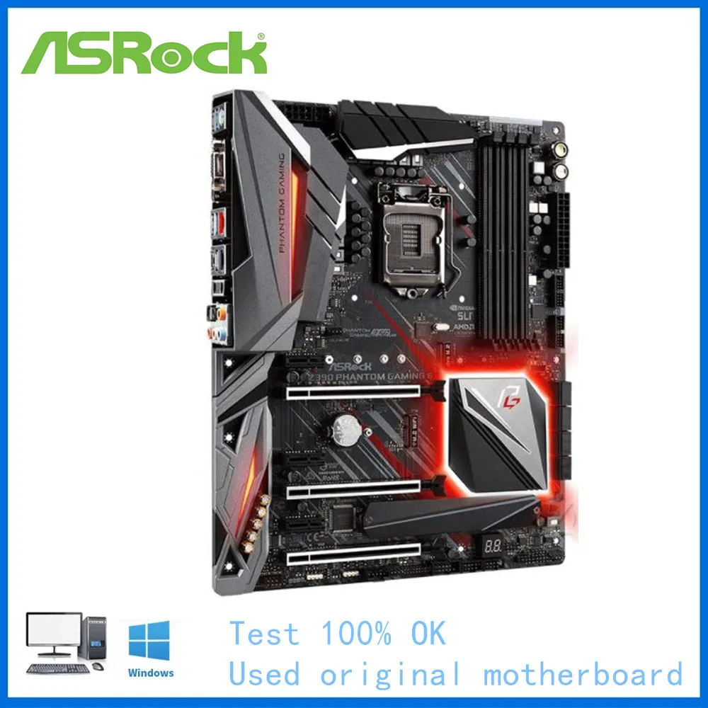 Материнская плата для компьютера ASRock Z390 Phantom Gaming 6 LGA 1151 DDR4 материнская