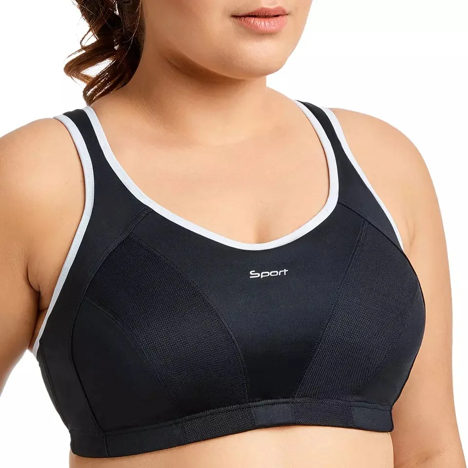 Женский ударопрочный спортивный бюстгальтер без косточек 32 34 36 38 40 42 B C D DD E F |