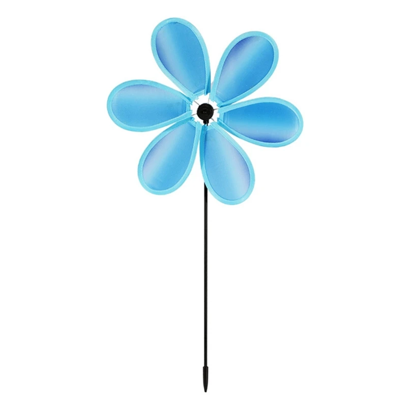 

Colorful Flower Wind Spinners Lawn Pinwheels Windmill Party Pinwheel Wind Spinner for Garden Patio Lawn