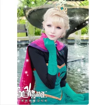 Новинка Костюм Эльзы для взрослых Снежная королева Эльза наряд коронации костюм