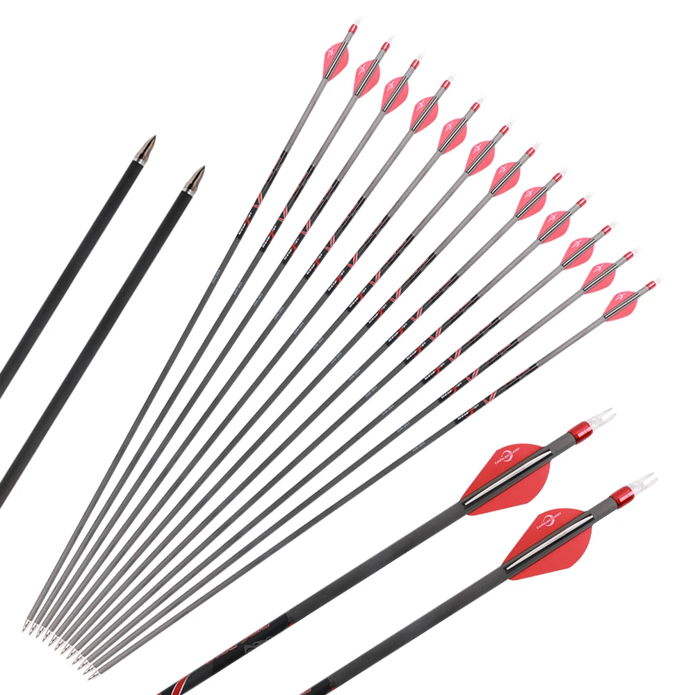 Карбоновые стрелы для стрельбы из лука диаметром 6 2 мм 32 дюймовая сменная стрела