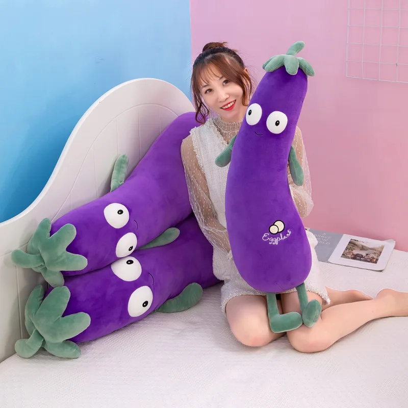 Мягкая имитация овощей зимняя дыня баклажан Длинная Подушка плюшевая подушка